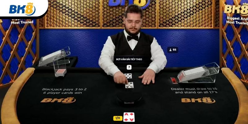 Chơi Xì dách BK8 đơn giản 