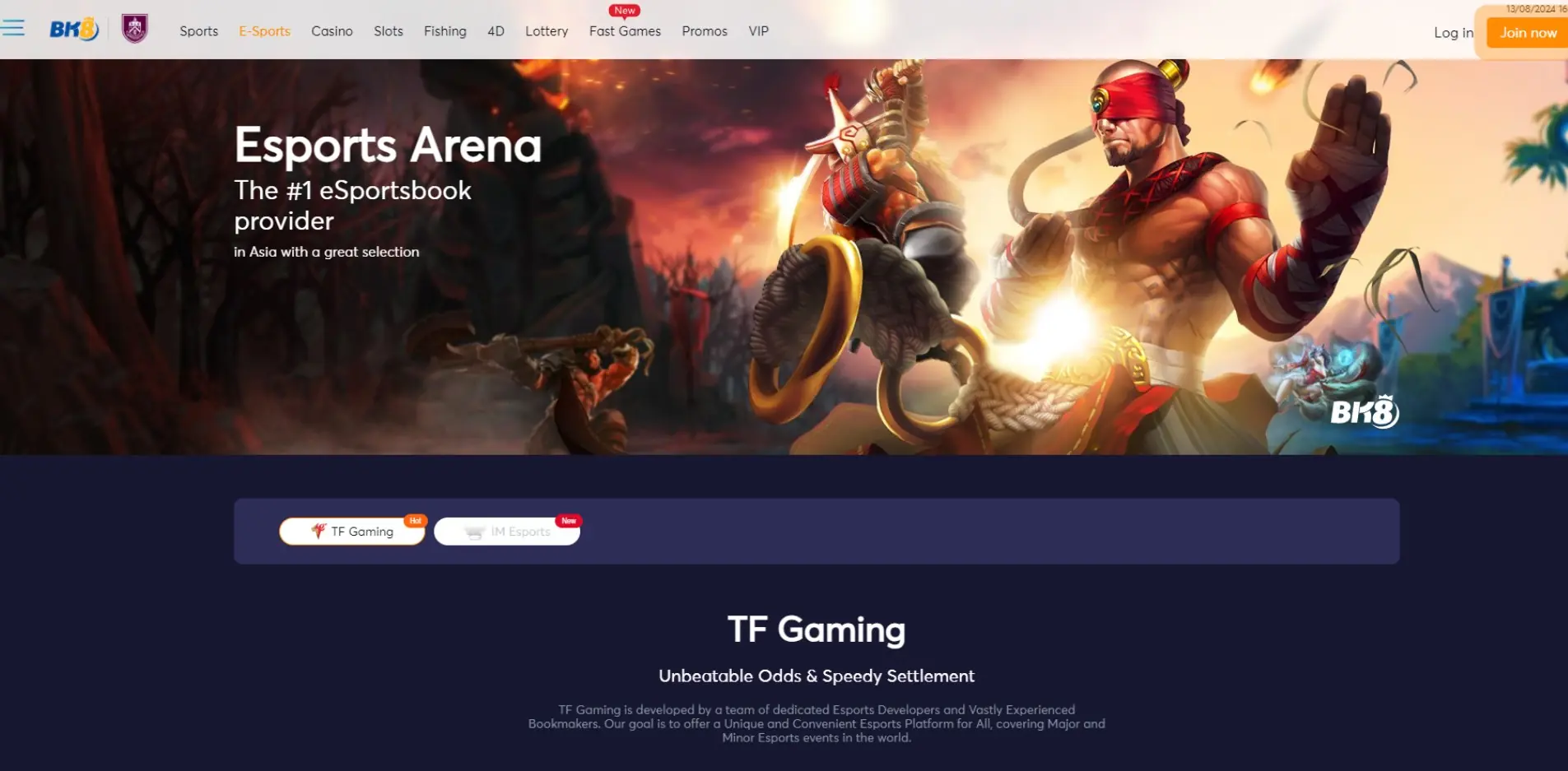 Esport Bk8
